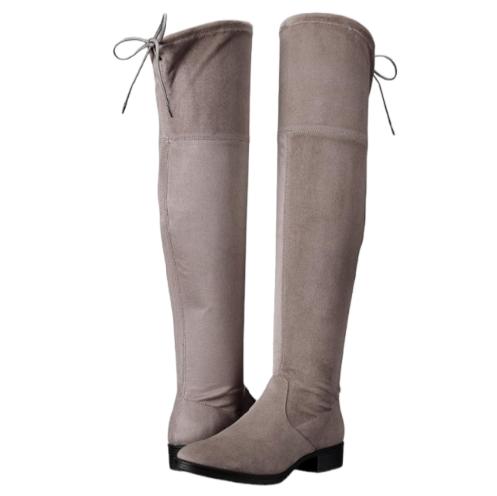 Circus by Sam Edelman Women's Peyton Over the Knee Boots Gray Frost Size 7.5